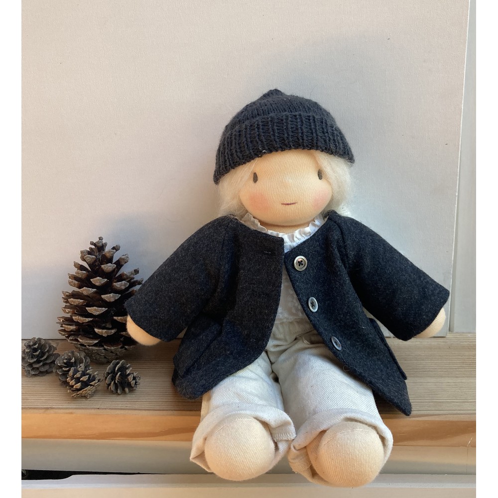 Sewign and knitting pattern coat and hat for Happy to see you