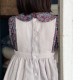 Robe tablier brodée