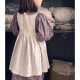 In the woods apron dress with hand embroidery by Astrid Lecornu