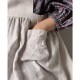 Robe tablier brodée