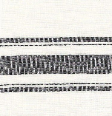 black and white khadi stripe