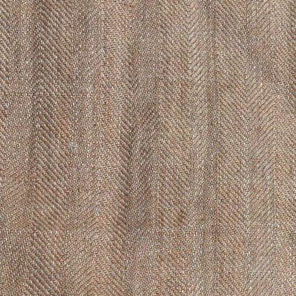 creamy caramel herringbones linen