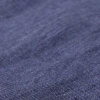 Indigo washed linen